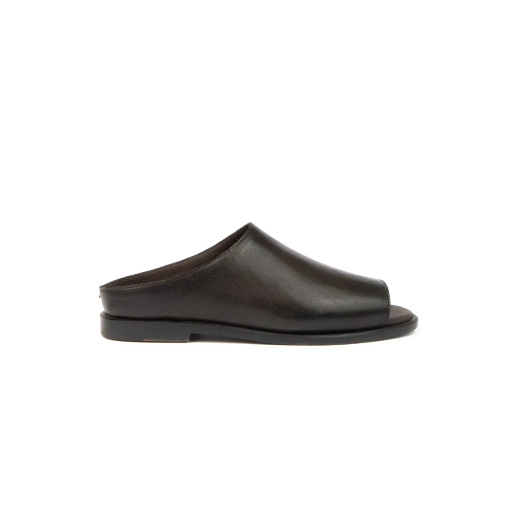 SAJA DRESS MULES RAW UMBER