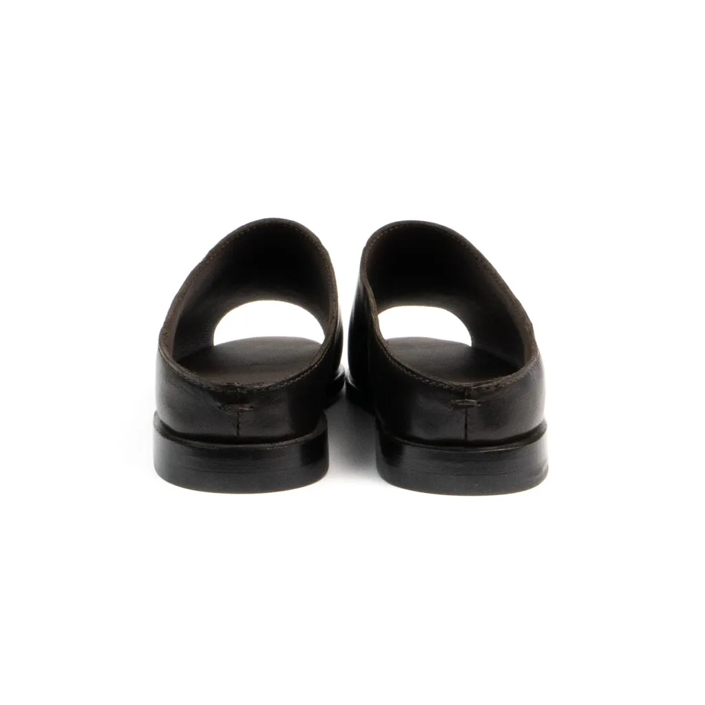 SAJA DRESS MULES RAW UMBER