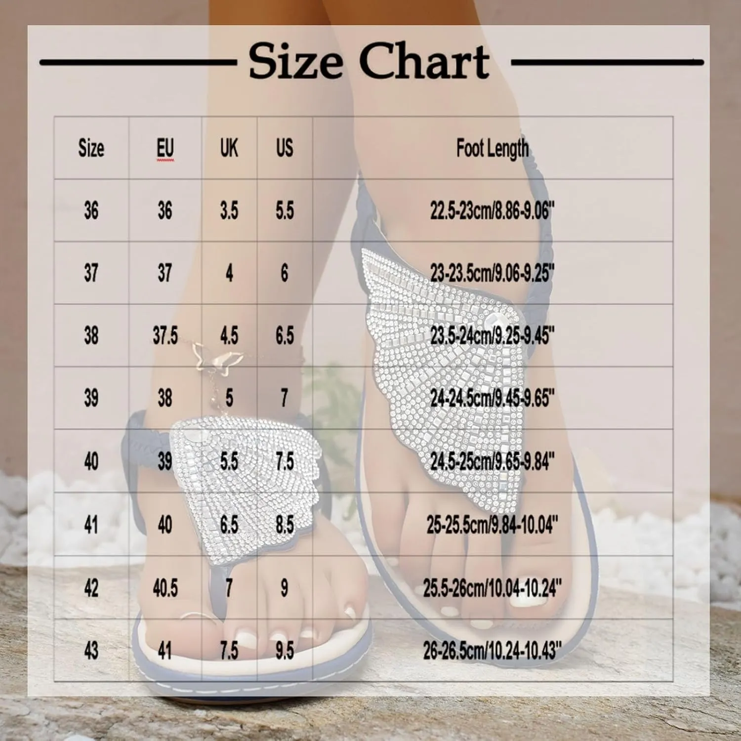 Sandals Womens Dressy Casual Arch Support Ladies Sandals Rhinestone Sparkle Wing Summer T Strap Flat Thong Flip Flop