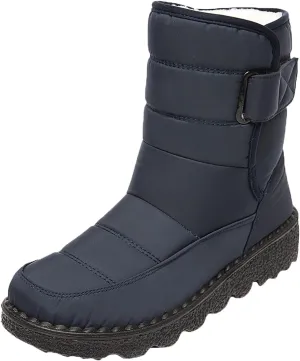 SBGMoSJ Short Winter Boots for Women Waterproof Snow Women's Duck Boots Waterproof Black Women Winter Boots Wide Size Winter Boot Women Botas De Nieve