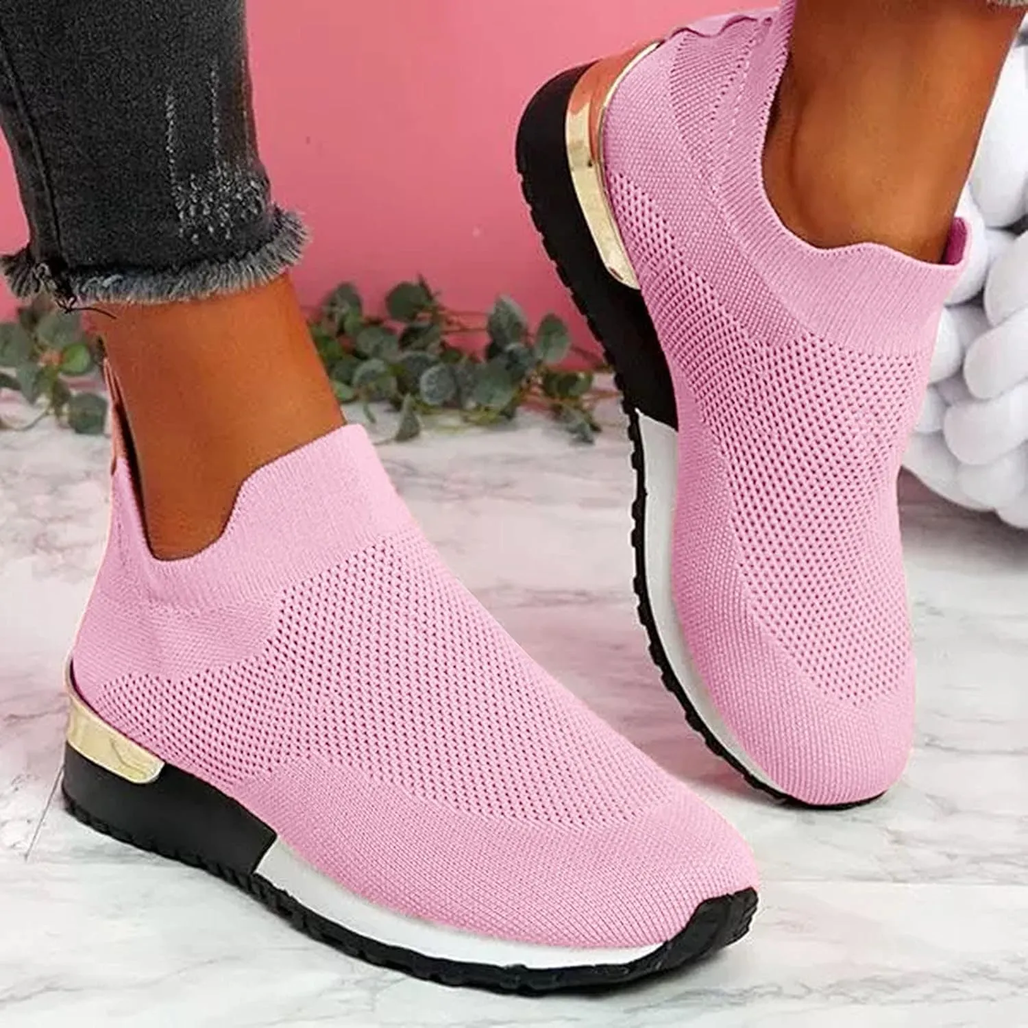 SBGMoSJ White Chunky Platform Sneakers for Women Women's Black Slip Resistant Shoes Womens Fall Shoes 2023 Casual Mules Women High Top Sneakers Wide Width Walking Shoes Athletic Shoes Women Walking
