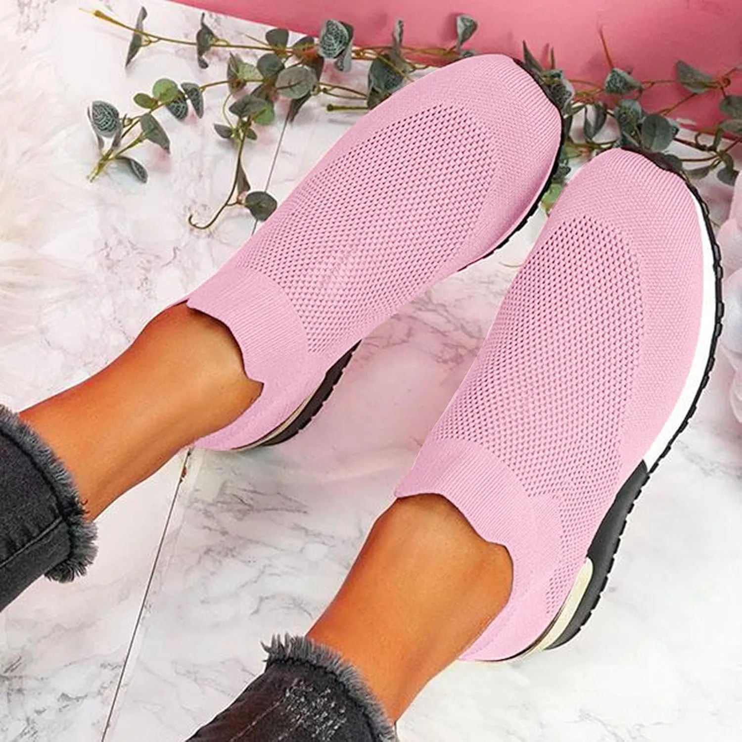 SBGMoSJ White Chunky Platform Sneakers for Women Women's Black Slip Resistant Shoes Womens Fall Shoes 2023 Casual Mules Women High Top Sneakers Wide Width Walking Shoes Athletic Shoes Women Walking