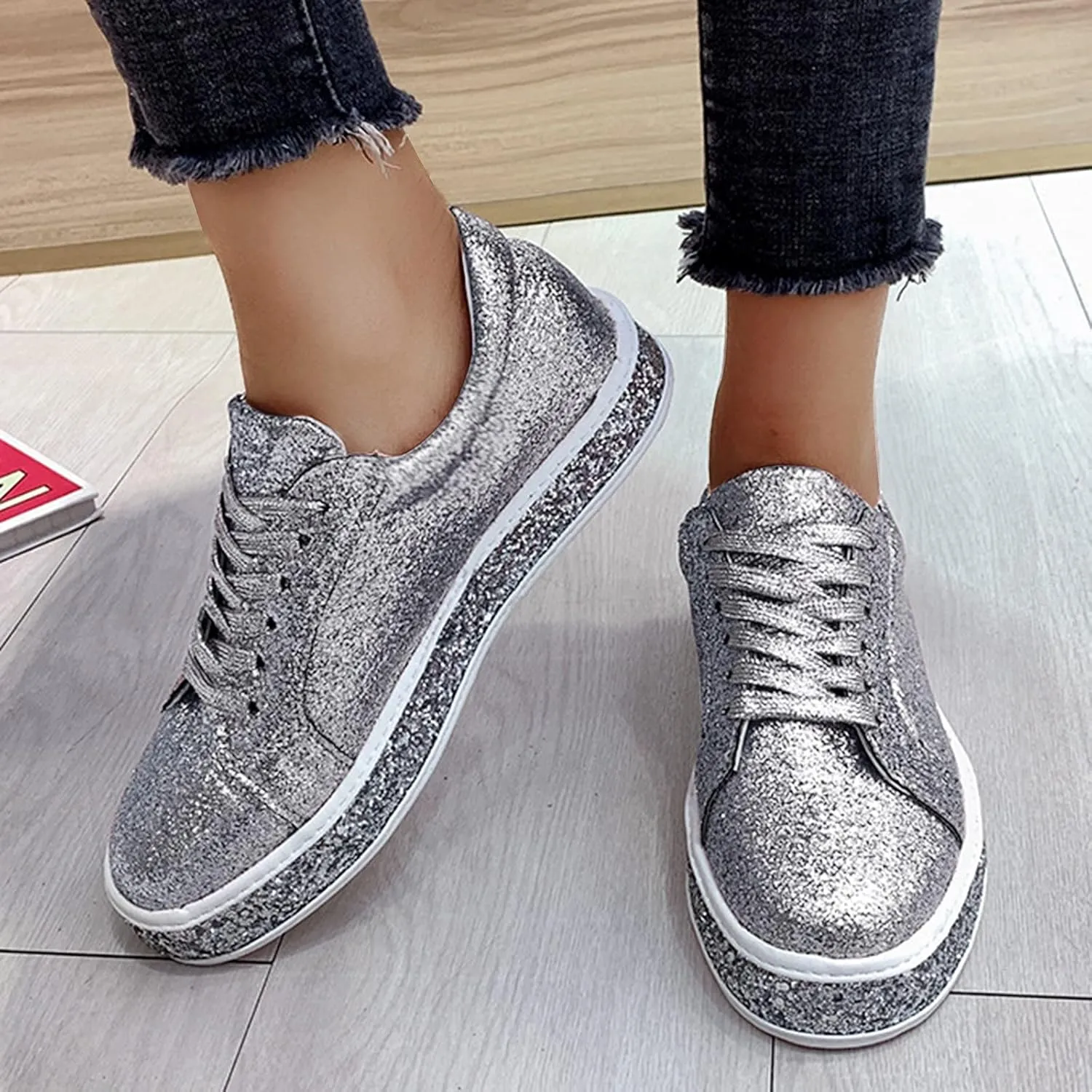 SBGMoSJ White Sneakers for Women Slip On Womens Black Tennis Shoes Slip Ons Casual Shoes for Women Sneakers White Sneakers for Women Wide Toe Box Zapato Ortopedico para Mujer Negro