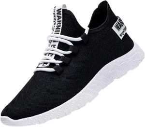 SBGMoSJ Womens Walking Shoes Slip On Sneakers Wide Width Slip On Walking Shoes Women 9.5 Black Shoes Women Wide Heel Womens Casual Sneakers Black and White Black Slip On Tennis Shoes Female