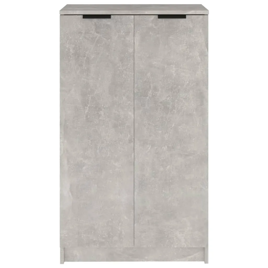 Shoe Cabinet Concrete Grey 59x35x100 cm Engineered Wood