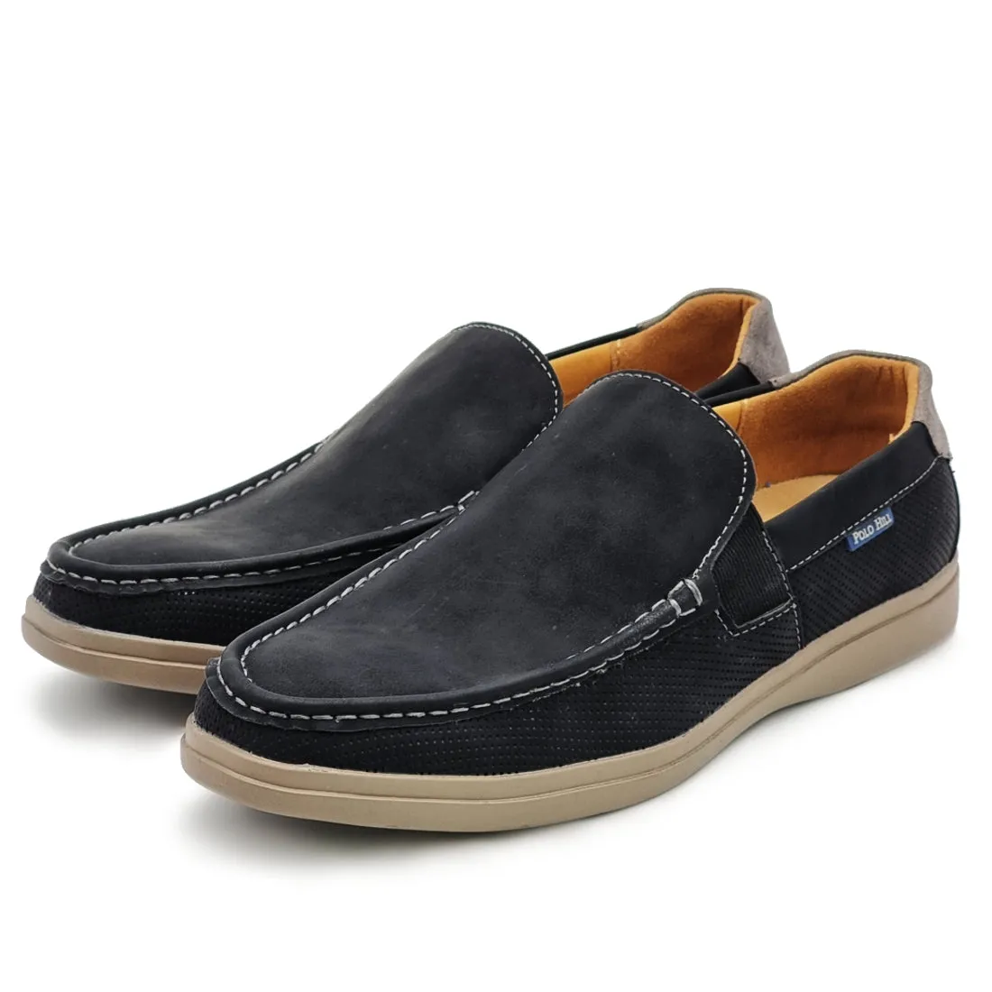 Smooth Vamp Slip On Loafers