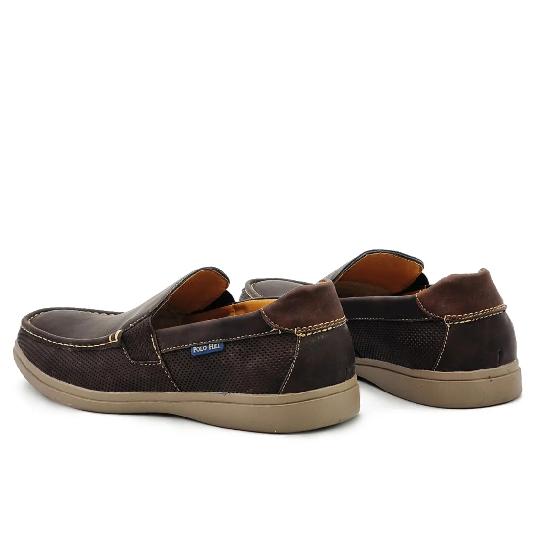 Smooth Vamp Slip On Loafers