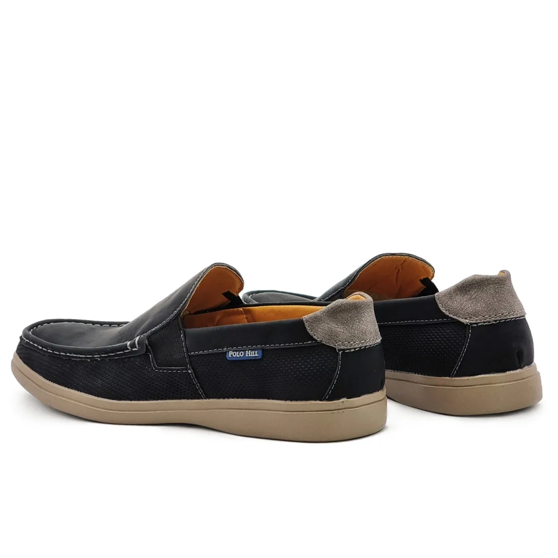 Smooth Vamp Slip On Loafers