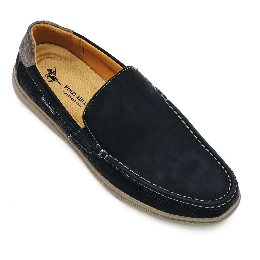 Smooth Vamp Slip On Loafers
