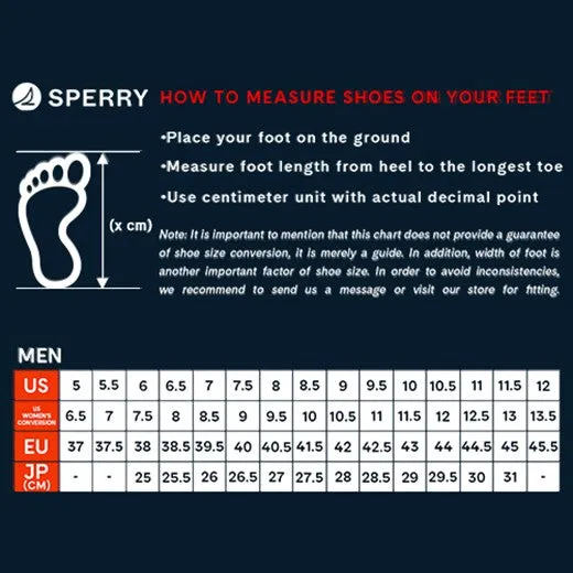 Sperry Men's Soletide Sneaker - Black/White (STS23461)