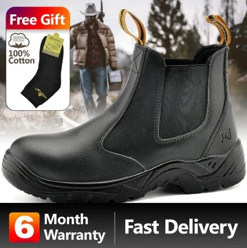 Tactical Dudesshoes Men's Work Boots Black
