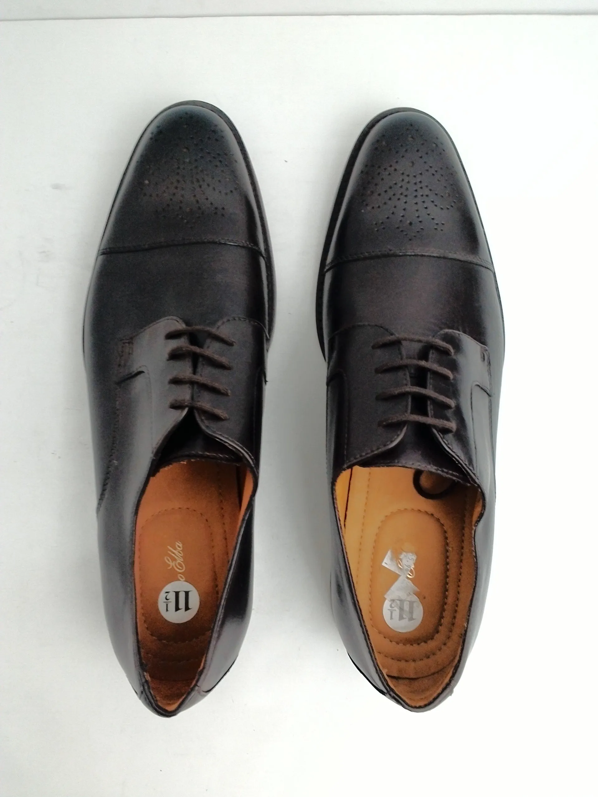 Tasso Elba Men's Oxford, Dark Brown, Leather, Size 11.5 M