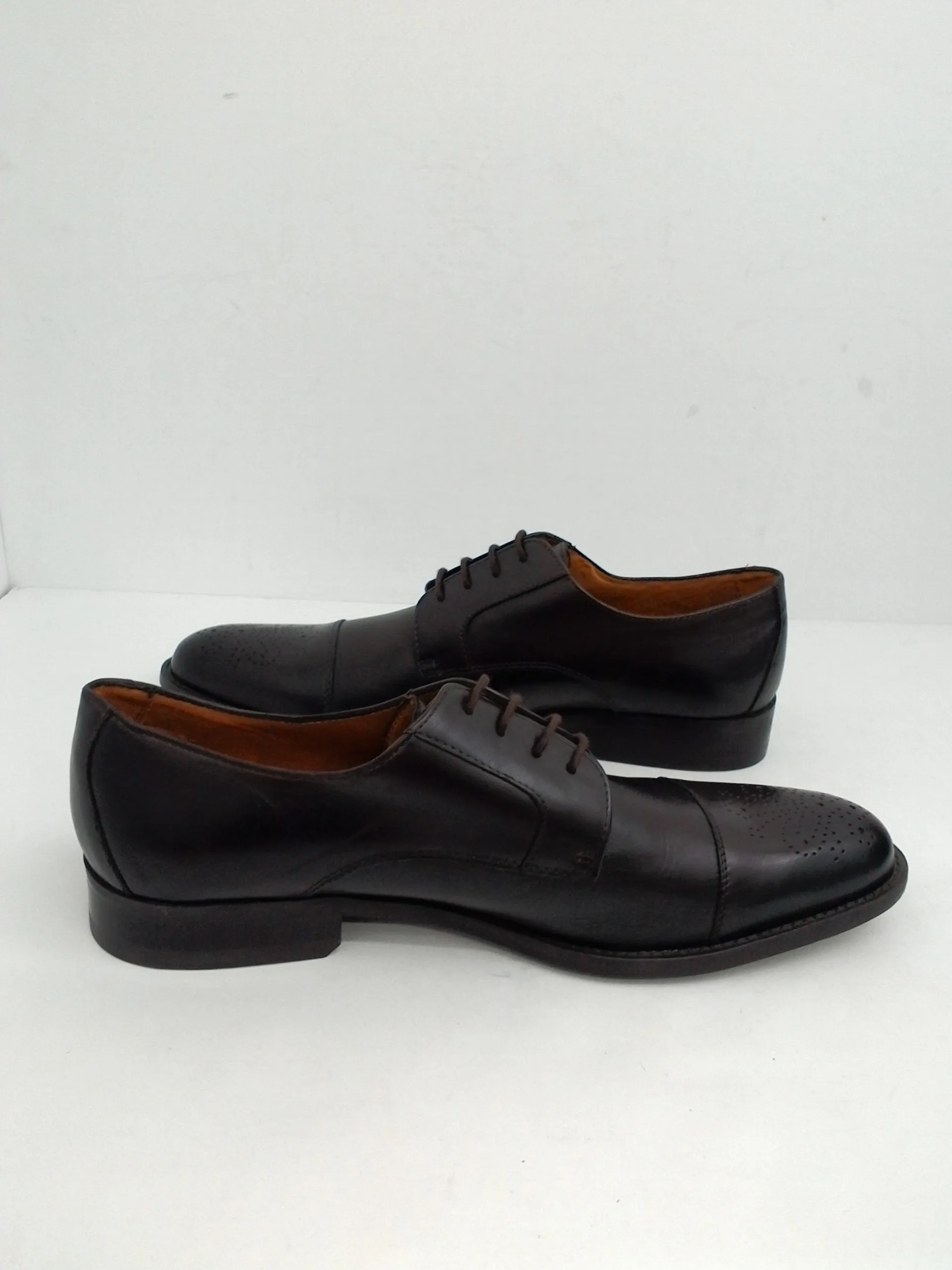 Tasso Elba Men's Oxford, Dark Brown, Leather, Size 11.5 M