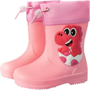 Toddler Rain Boots, Children's Rain Boots, Waterproof Rubber Boots for Girls and Boys with Fun Patterns