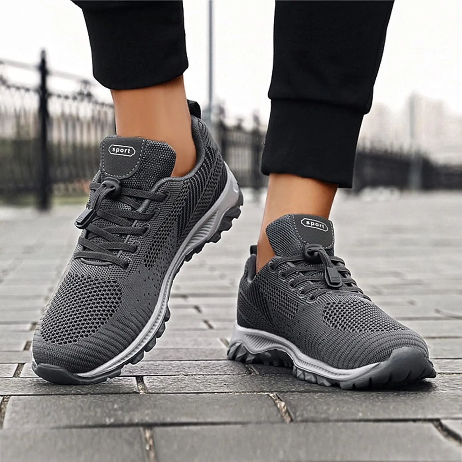Walking Shoes Tennis Comfortable Fashion Summer Men Breathable Mesh Shallow Mouth Slip On Lightweight Casual Shoes