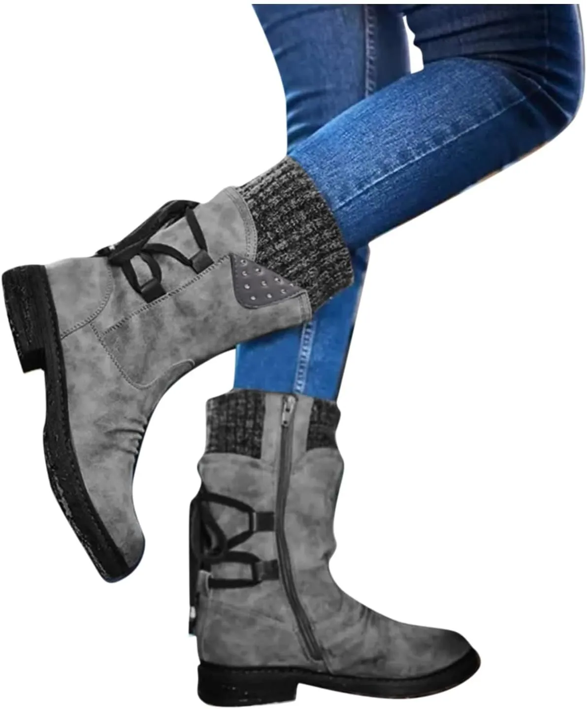 Waterproof Snow Boots for Women Walking Snow Boot Wide Width Women Wedge Winter Boots for Women Ankle Booties Wide Width Winter Boots for Woman Botas De Mujer Para El Frio De Vestir