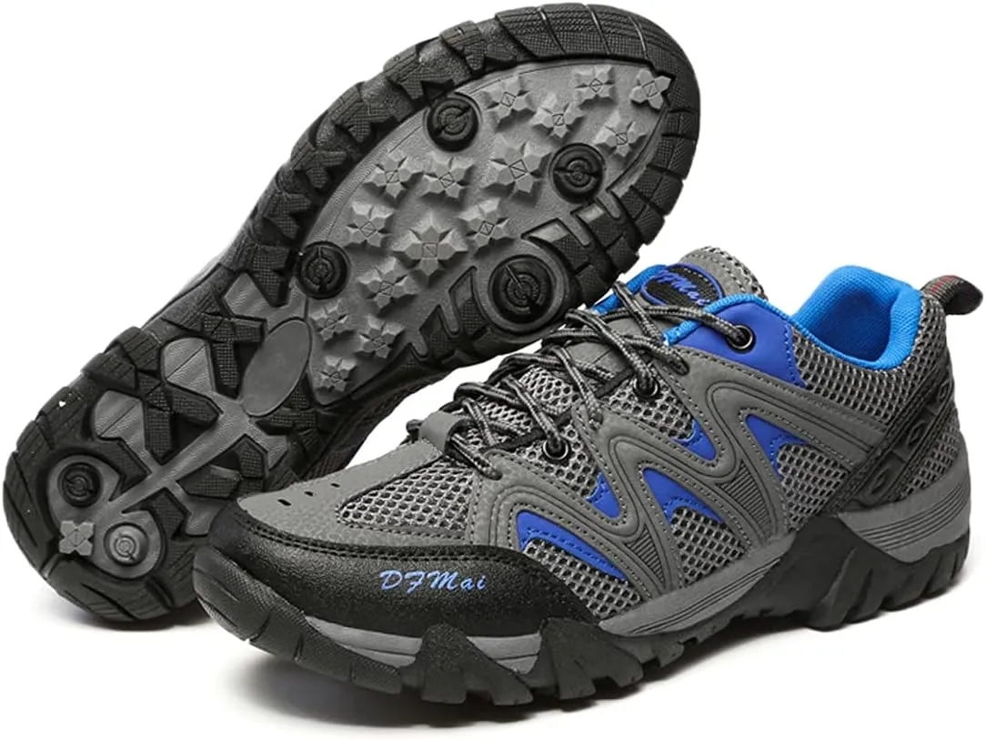 Waterproof Trekking Boots for Mens Womens Hiking Boots Outdoor Hiking Trekking Climbing Fishing Shoes Lightweight Trainers