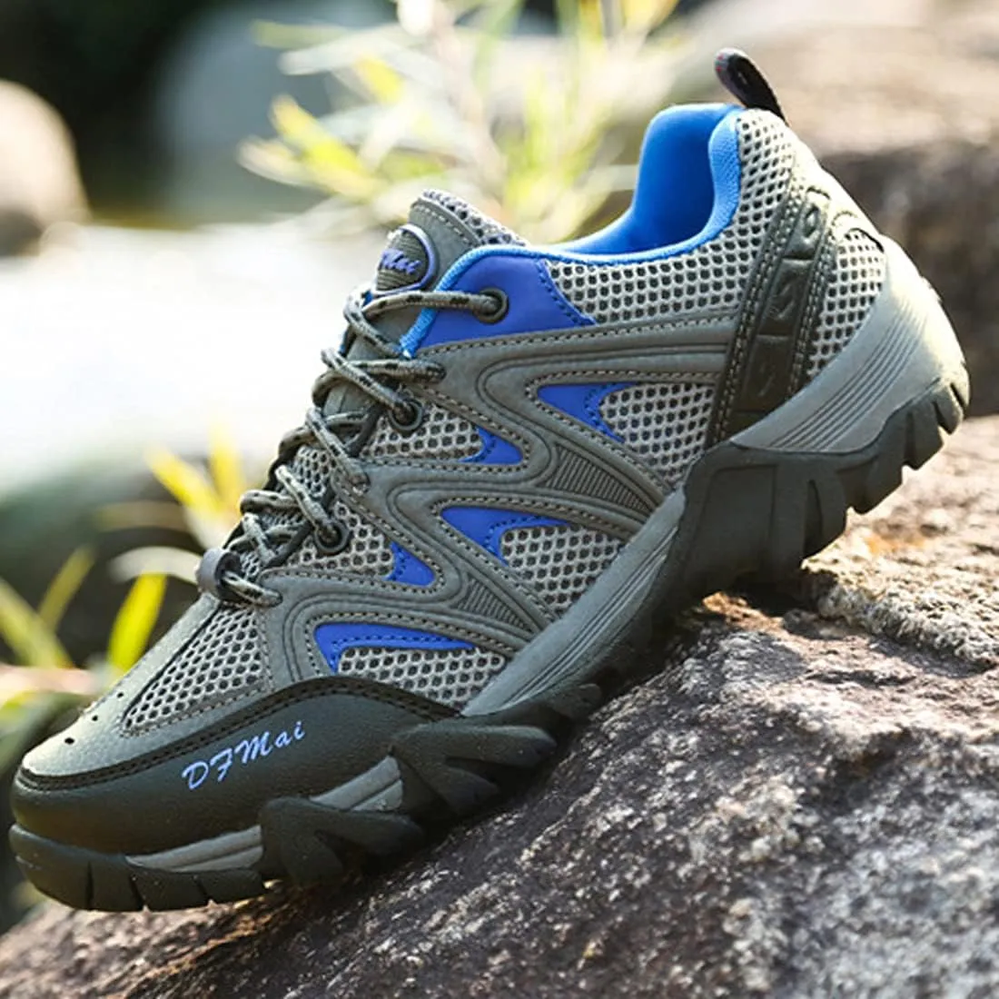 Waterproof Trekking Boots for Mens Womens Hiking Boots Outdoor Hiking Trekking Climbing Fishing Shoes Lightweight Trainers