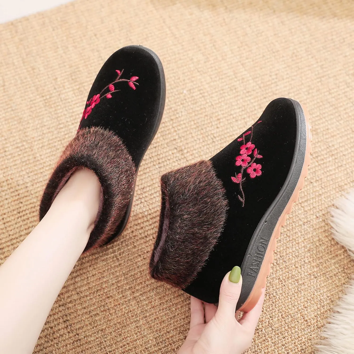 Winter Boots for Men Women's Snow Boots Size 8.5 Furry Boots Duck Boots Women's Classic Mini Boots Winter Suede Anti-Slip Ankle Snow Boots of Today