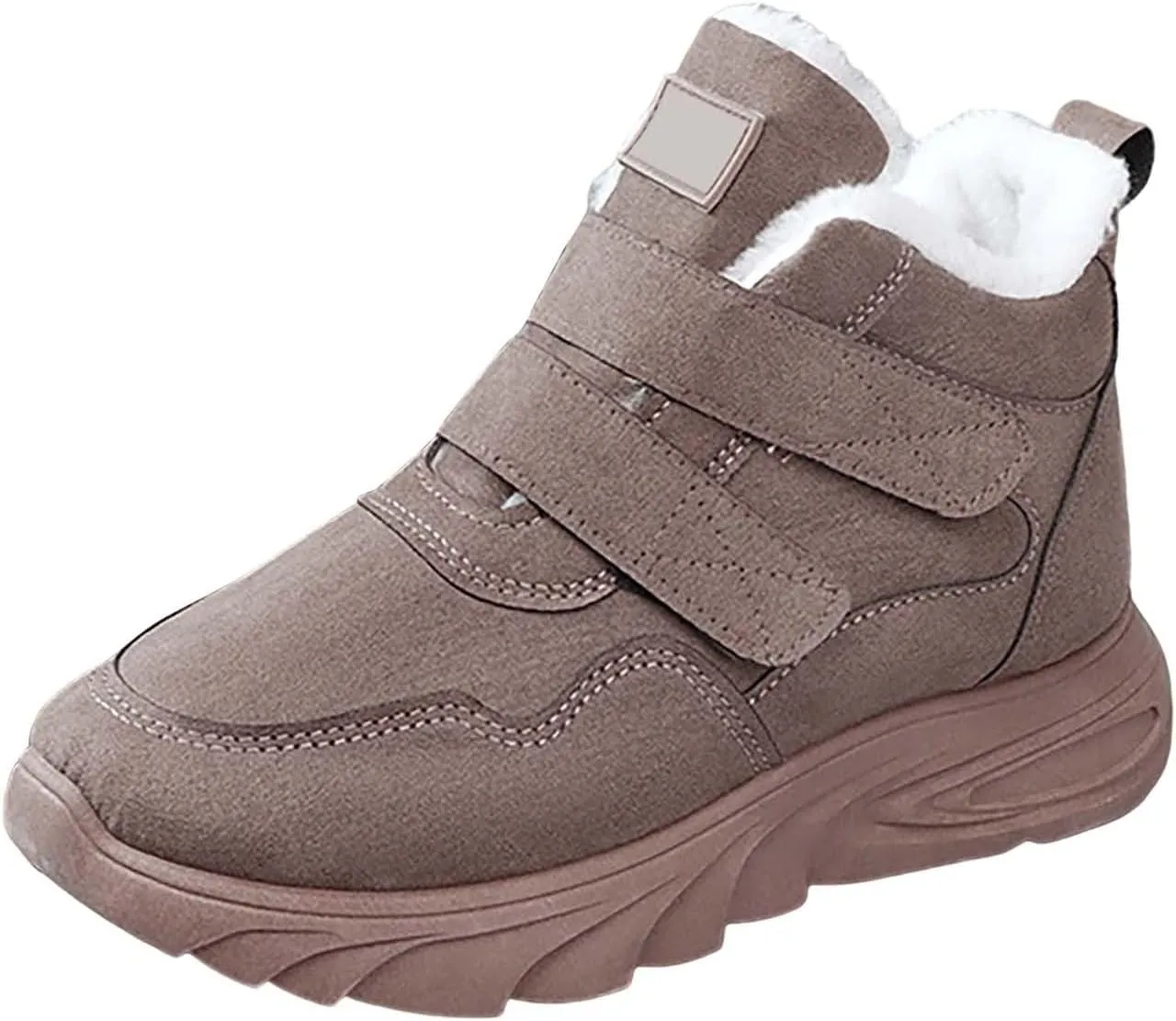 Winter Boots for Women Snow Shoes for Women Plush Ankle Boots Waterproof Plush Lined Boots Lightweight Ladies Shoes
