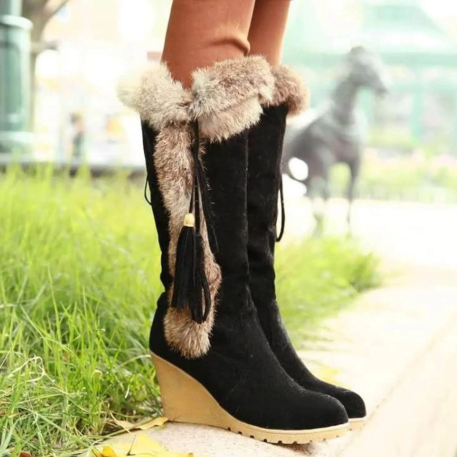 Winter Boots for Women Wide Width 11 Short Waterproof Winter Boots for Woman Womens Winter Boots Waterproof Warm Woman Winter Boots Knee High Wide Calf Snow Shoes for Women Extra Wide