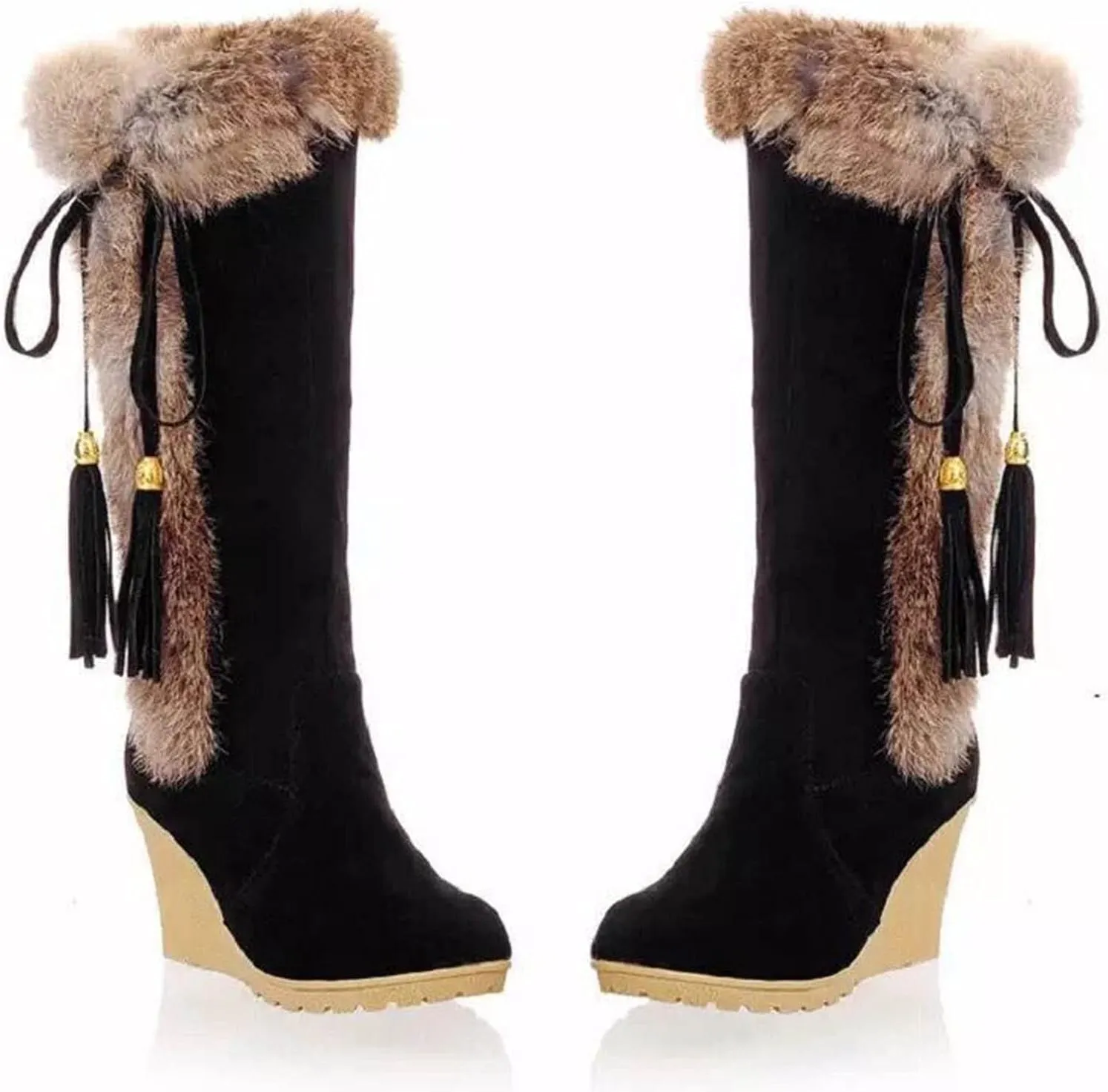 Winter Boots for Women Wide Width 11 Short Waterproof Winter Boots for Woman Womens Winter Boots Waterproof Warm Woman Winter Boots Knee High Wide Calf Snow Shoes for Women Extra Wide