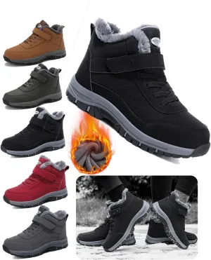 Women Men'S Snow Boots Outdoor Hiking Boots Warm Villi Boots Anti-Slip Trekking Shoes Waterproof Walking Boots Ergonomic Winter Boots,Warm Ankle Booties With Arch Support