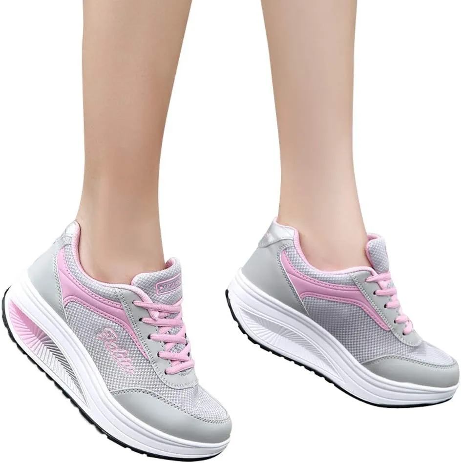 Women's Fashion Sneakers Red Comfy Shoes for Women Slip On Dressy All Black Dressy Sneakers for Women Womens Tennis Shoes Size 10 Trending Zapatos De Trabajo Para Mujer Antideslizante