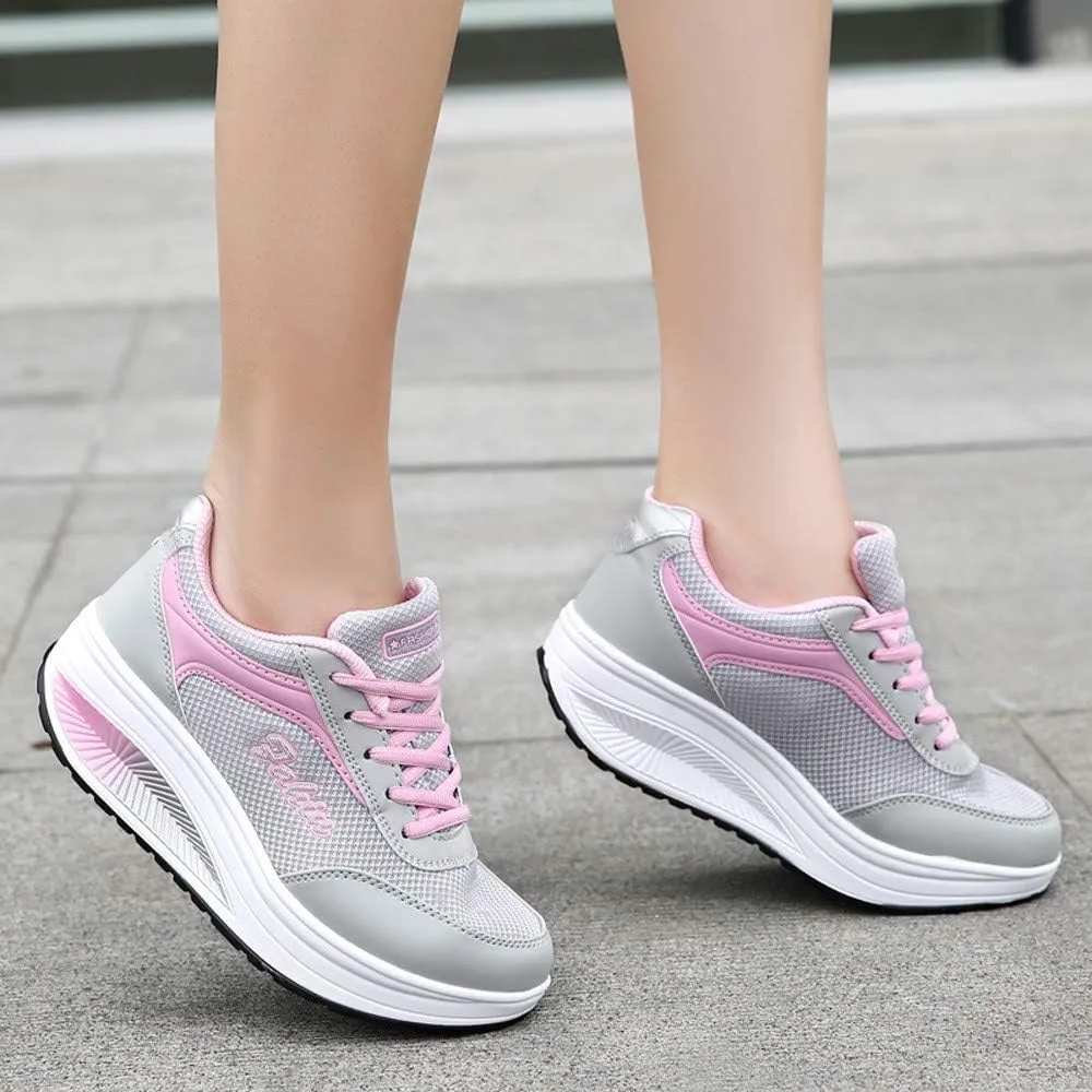 Women's Fashion Sneakers Red Comfy Shoes for Women Slip On Dressy All Black Dressy Sneakers for Women Womens Tennis Shoes Size 10 Trending Zapatos De Trabajo Para Mujer Antideslizante