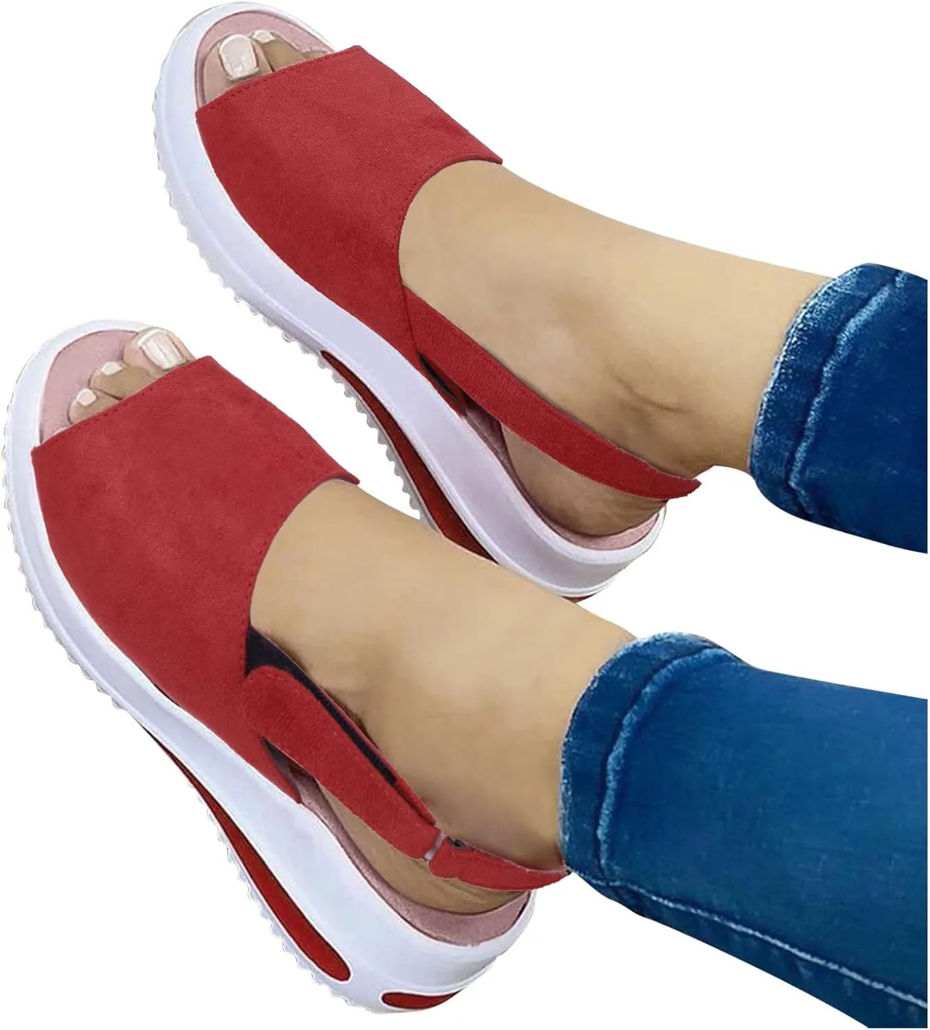 Women's Fashion Sneakers Red Zapatos Antideslizantes para Mujer Black Leather Gym Shoes Women Womens Sneakers 7.5 Wide Width Cute Comfy Fall Shoes Women