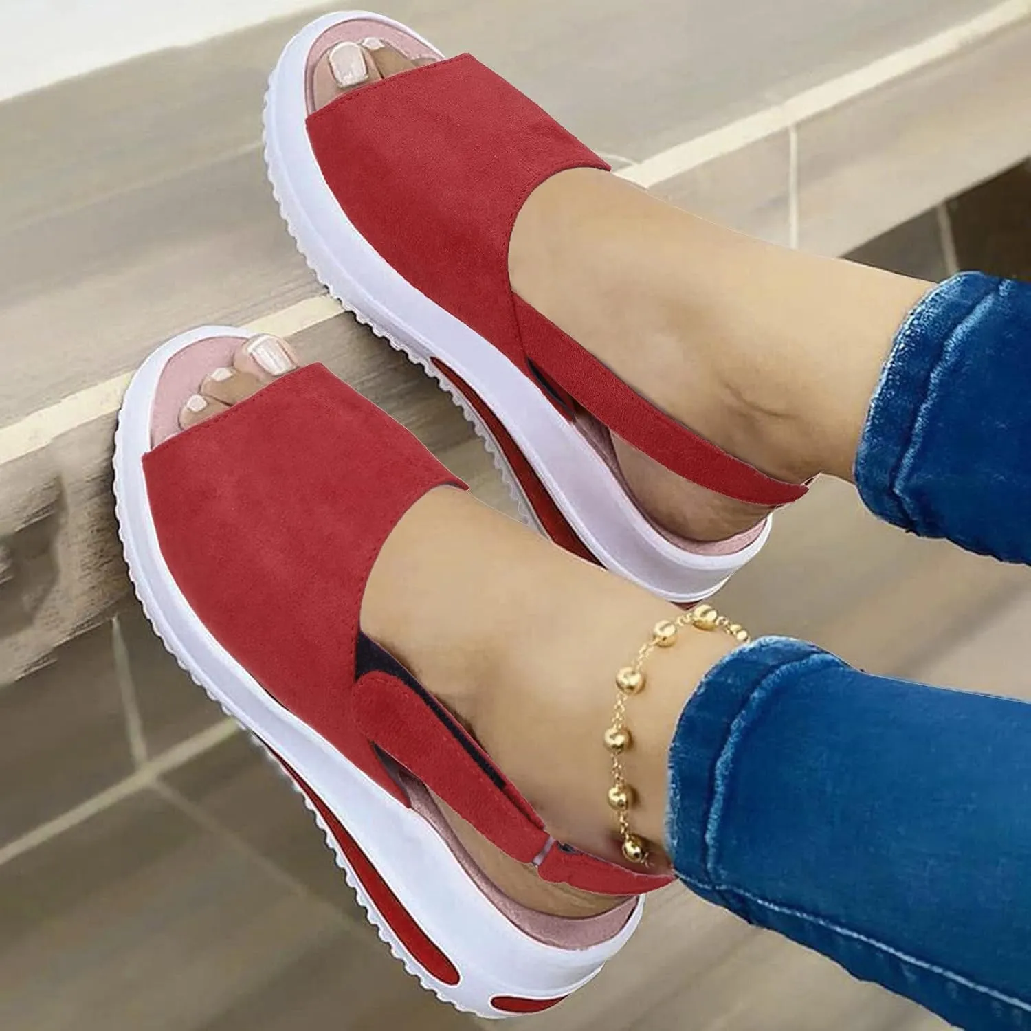 Women's Fashion Sneakers Red Zapatos Antideslizantes para Mujer Black Leather Gym Shoes Women Womens Sneakers 7.5 Wide Width Cute Comfy Fall Shoes Women