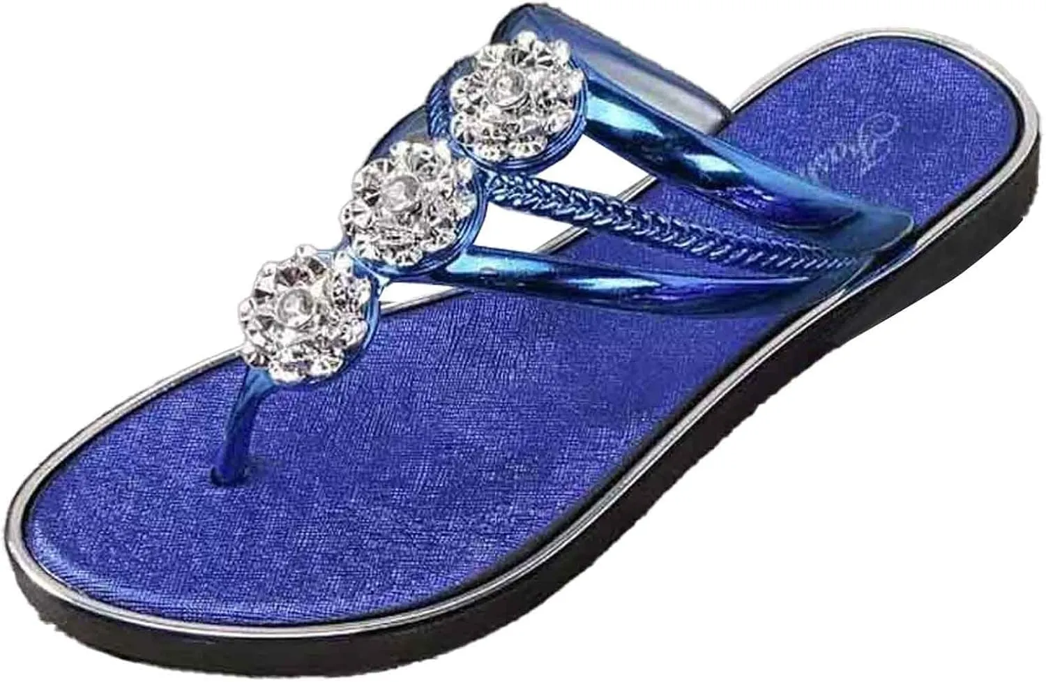 Womens Flip Flops Beach Comfort Thong Style Sandals in Summer Womens Wide Width Slippers with Arch Support