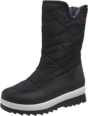 Womens Mens Winter Boots Waterproof Hiking Boots Outdoor Sneaker Boots Cold Weather Fur Lined Short Ankle Booties Duck Boots