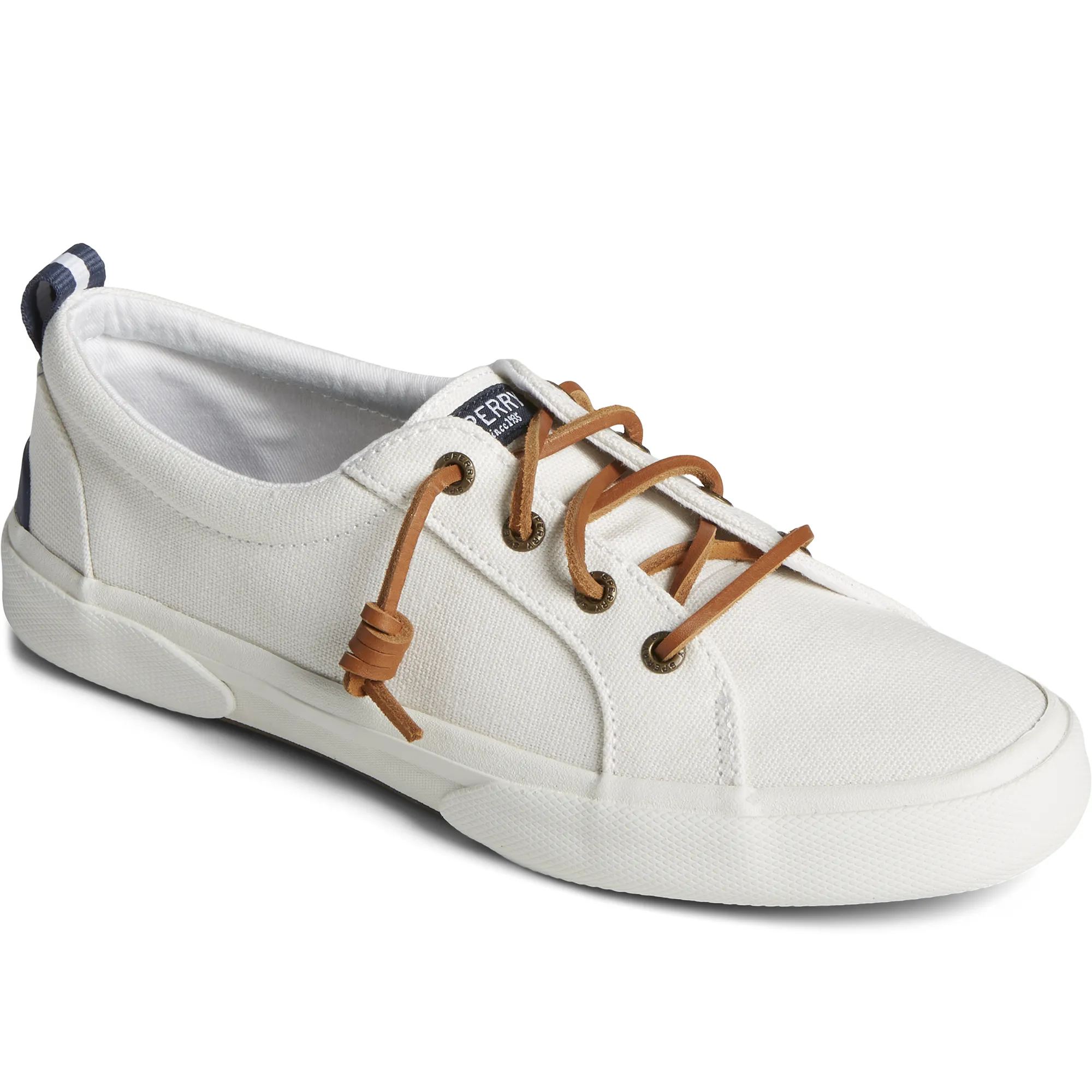 Women's Pier Wave Canvas Sneakers - White (STS85102)