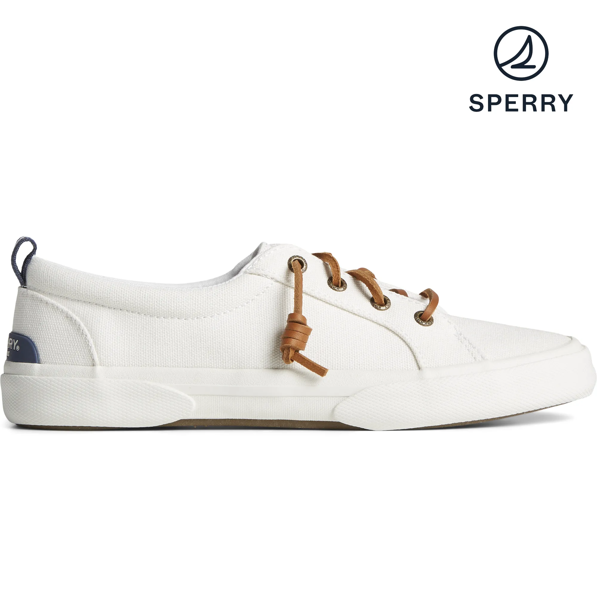 Women's Pier Wave Canvas Sneakers - White (STS85102)