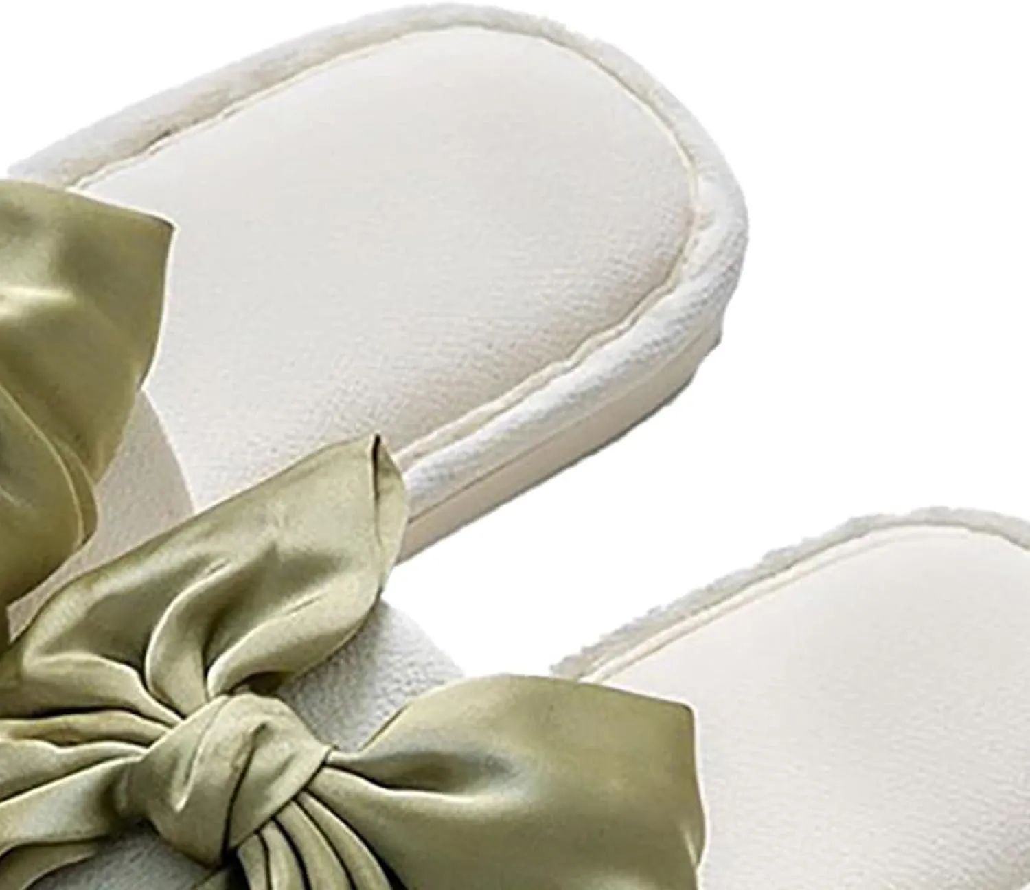 Women's Slides Sandals Comfortable Bow Knot Beach Slippers Casual Summer Flats Non-Slip House Slippers Fashion Round Open Toe Sandals Ladies Trendy Bedroom Slipper