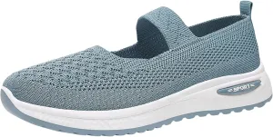 Women's Soft Orthopedic Shoes Breathable Woven Go Walking Slip On Foam Shoes Arch Support Hands Slip Man Shoes Slip on