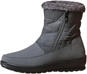 Womens Waterproof Winter Boots with Arch Support Wide Width Snow Boot Women Wide Women Winter Boots Slip on 8.5 Wide Snow Boots for Women with Zipper Women 9 Wide Winter Boot