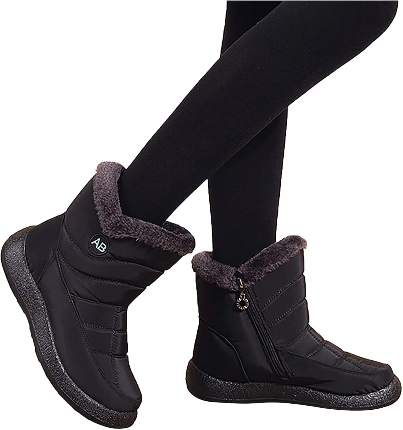 Womens Winter Boots Waterproof Wide Leg Women Snow Booties Cute Tall Winter Boots for Women Tall Snow Boots for Women Cute Botas De Invierno Mujer Oferta