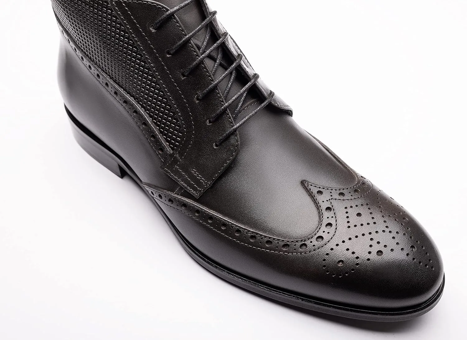 X3667-EK Classic Style Chukka Ankle Boot Lace Up Formal GenuineLeather Shoes For Men